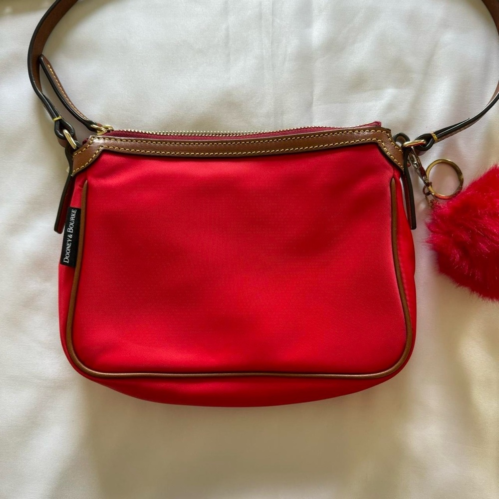 red and brown douney & bourke crossbody purse - Picture 4 of 8